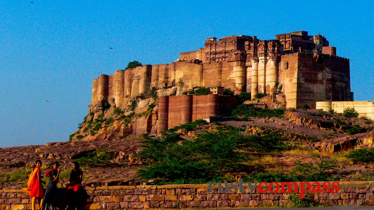 The massive Merangarh Fort in Jodhpur, India provides visitors with a superb audioguide.